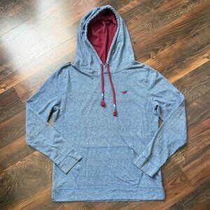 Hollister Speckled Hoodie with Herringbone Pattern - Size S